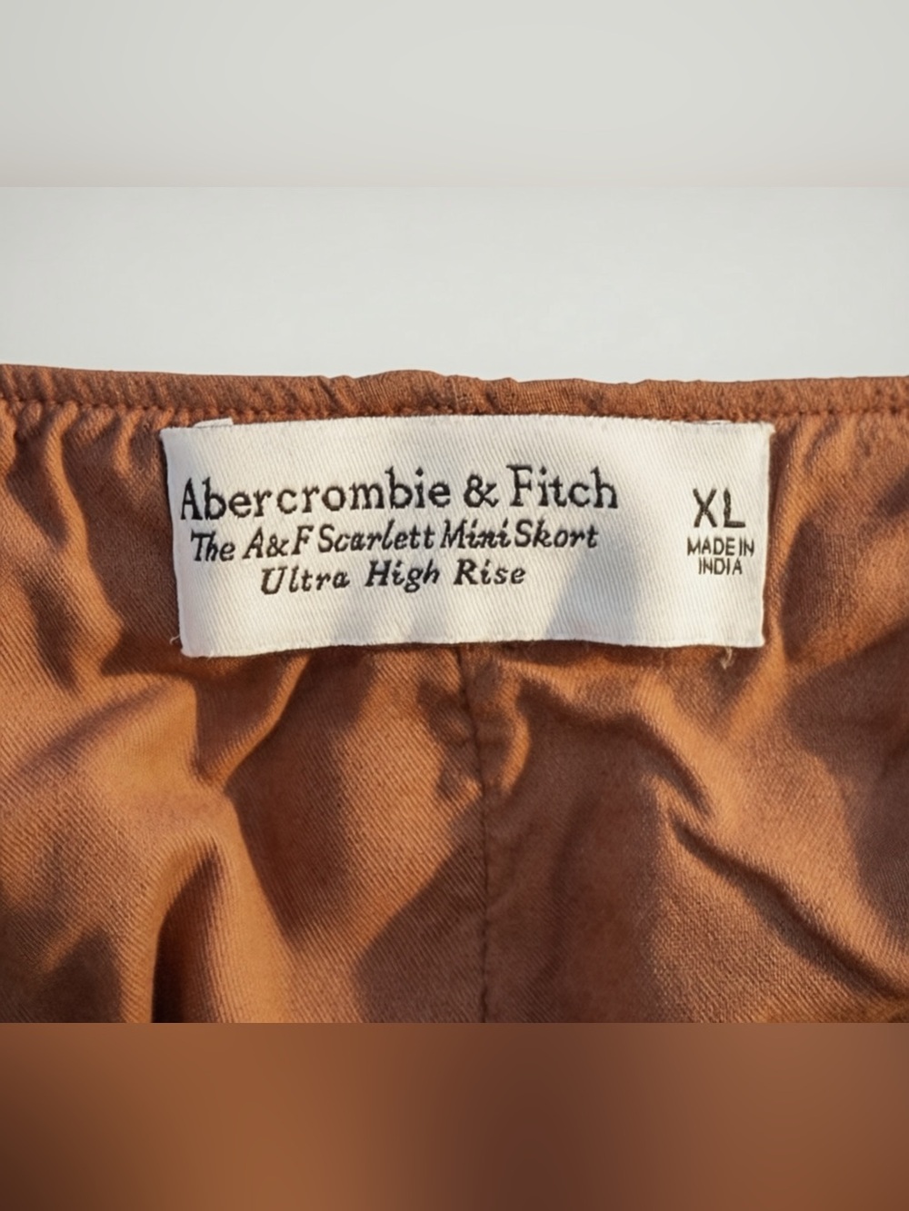 Abercrombie & Fitch Scarlett Ultra High Rise Plaid Mini Skort XL Preppy Fall - Picture 3 of 6